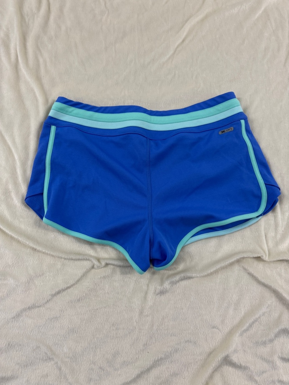 RBX Royal Blue Athletic Shorts with Aqua Trim - Picture 5 of 5